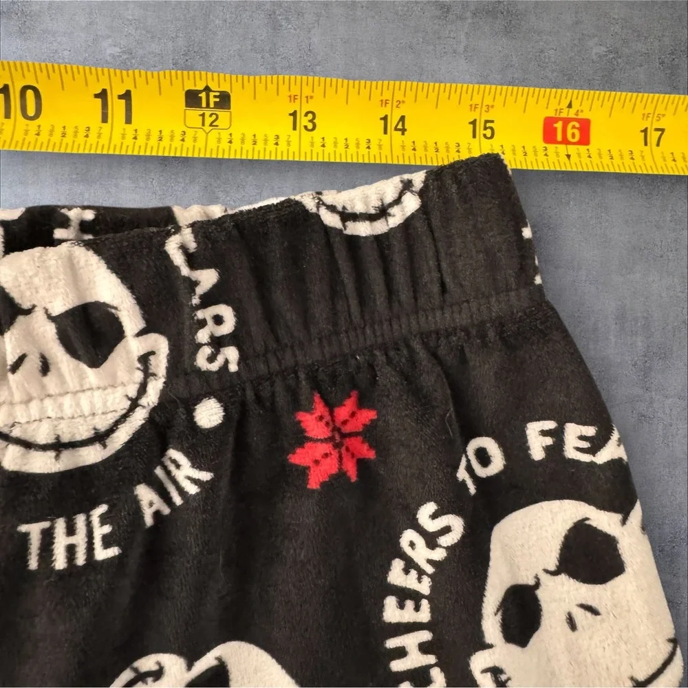 Disney Nightmare Before Christmas Pajama Pants Kids L Black Jack Skellington